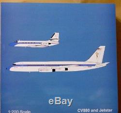 RARE! Inflight 200 ELVIS PRESLEY'S CONVAIR CV-880 LISA MARIE + JETSTAR set