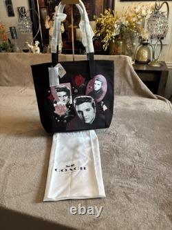 RARE LIMITED EDITION Coach Elvis Presley Collage Canvas Tote HTF