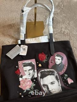 RARE LIMITED EDITION Coach Elvis Presley Collage Canvas Tote HTF