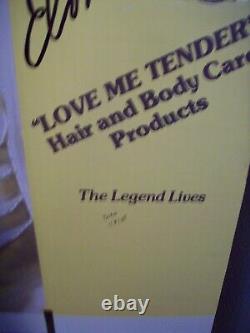 RARE Love Me Tender Elvis Presley Hair Body and Care Cardboard Store Ad Display