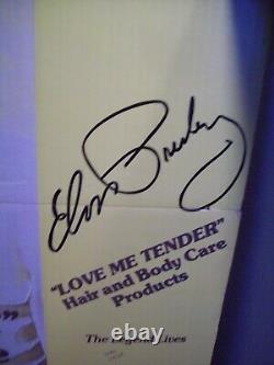 RARE Love Me Tender Elvis Presley Hair Body and Care Cardboard Store Ad Display