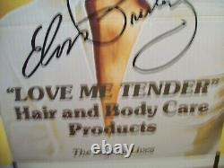 RARE Love Me Tender Elvis Presley Hair Body and Care Cardboard Store Ad Display