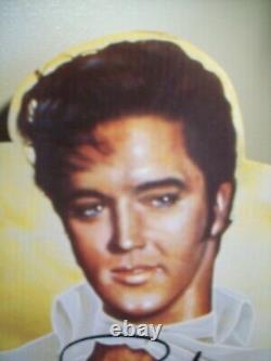 RARE Love Me Tender Elvis Presley Hair Body and Care Cardboard Store Ad Display