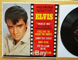 RARE MINT IN SHRINK COVER FOR ORANGE LABEL Elvis Presley TICKLE ME EPA-4383