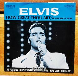 RARE MINT PROMO & 99% MINT REG Elvis Presley HOW GREAT THOU ART With PS 74-0130
