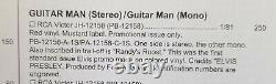 RARE MINT RED VINYL MUSTARD LABEL PROMO Elvis Presley GUITAR MAN JH-12158
