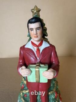RARE McCormick Elvis Presley Mini Decanter 375ml Christmas Red Suit Musical