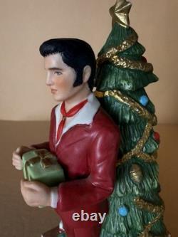 RARE McCormick Elvis Presley Mini Decanter 375ml Christmas Red Suit Musical
