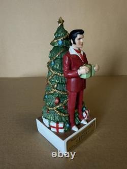 RARE McCormick Elvis Presley Mini Decanter 375ml Christmas Red Suit Musical