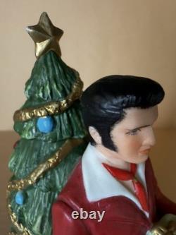 RARE McCormick Elvis Presley Mini Decanter 375ml Christmas Red Suit Musical