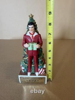 RARE McCormick Elvis Presley Mini Decanter 375ml Christmas Red Suit Musical RARE McCormick Elvis Presley Mini Decanter 375ml Christmas Red Suit Musical