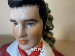 RARE McCormick Elvis Presley Mini Decanter 375ml Christmas Red Suit Musical