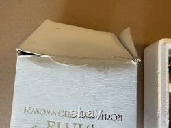 RARE McCormick Elvis Presley Mini Decanter 375ml Christmas Red Suit Musical