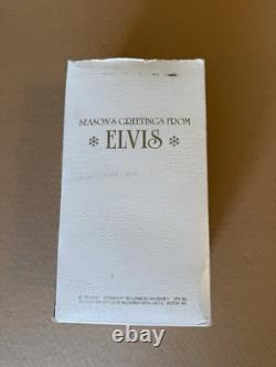 RARE McCormick Elvis Presley Mini Decanter 375ml Christmas Red Suit Musical