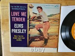 RARE NEAR MINT 1968 ORANGE LABEL Elvis Presley LOVE ME TENDER EPA-4006