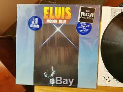 RARE NEAR MINT BLACK VINYL Elvis Presley MOODY BLUE AFL1-2428 IN SHRINK