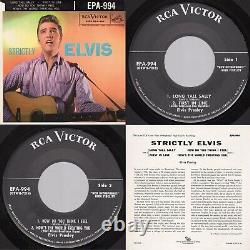 RARE NO DOG (NM/EX) Elvis Presley Strictly Elvis RCA Victor EPA-994 1957