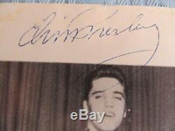 RARE SIGNED ORIGINAL WithCOA ELVIS PRESLEY CANDID 4 1/2 X 5 1/2 BLACK WHITE PHOTO