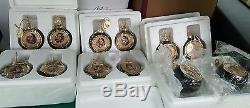 RARE Set of 12 Elvis Presley Sold Gold Bradford Edition Ornaments LOOK NICE