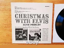 RARE TRUE NEAR MINT DOG ON TOP Elvis Presley CHRISTMAS WITH ELVIS EPA-4340