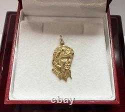 RARE Vintage 14k Yellow Gold Elvis Presley Portrait Bust Collector Charm Pendant