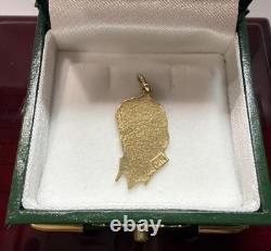 RARE Vintage 14k Yellow Gold Elvis Presley Portrait Bust Collector Charm Pendant