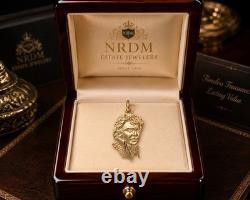 RARE Vintage 14k Yellow Gold Elvis Presley Portrait Bust Collector Charm Pendant