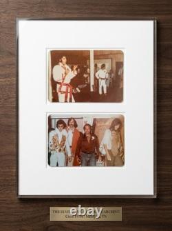 RARE Vintage 1970s Elvis Presley Candid Photo Pair Memphis Karate Era