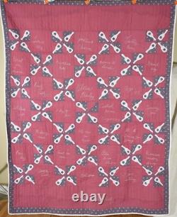 RARE Vintage Elvis Presley Guitar Applique Antique Commemorative Quilt