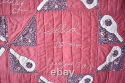 RARE Vintage Elvis Presley Guitar Applique Antique Commemorative Quilt