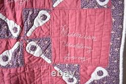 RARE Vintage Elvis Presley Guitar Applique Antique Commemorative Quilt