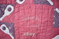 RARE Vintage Elvis Presley Guitar Applique Antique Commemorative Quilt