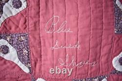 RARE Vintage Elvis Presley Guitar Applique Antique Commemorative Quilt