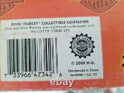 RARE Vintage Elvis Presley Harley-Davidson Cookie Jar Vandor Ltd Ed. #489