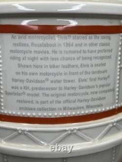 RARE Vintage Elvis Presley Harley-Davidson Cookie Jar Vandor Ltd Ed. Complete