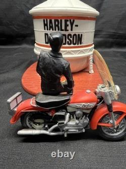 RARE Vintage Elvis Presley Harley-Davidson Cookie Jar Vandor Ltd Ed. Complete