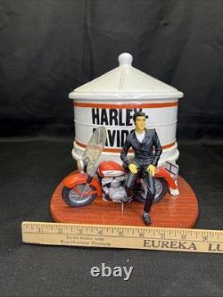 RARE Vintage Elvis Presley Harley-Davidson Cookie Jar Vandor Ltd Ed. Complete