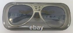 RARE! Vintage Elvis Presley TCB Sunglasses EPE Silver Aviator with Case