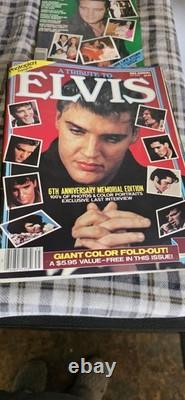 RARE Vintage Lot of 16 Elvis Presley Magazines & Tributes
