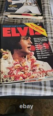RARE Vintage Lot of 16 Elvis Presley Magazines & Tributes