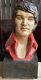 Rare Vintage Megna's 1977 Elvis Presley Chalkware Bust 14.5 Statue The King