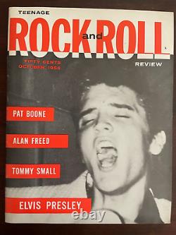 RARE vtg ELVIS PRESLEY on cover TEENAGE ROCK and ROLL REVIEW VOL. 1 No. 1 MAGAZINE