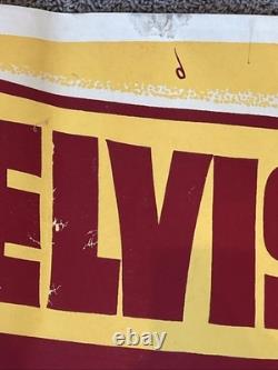 ROUSTABOUT Original 24 x 82 Silk Screen Banner 1964 ELVIS PRESLEY RARE
