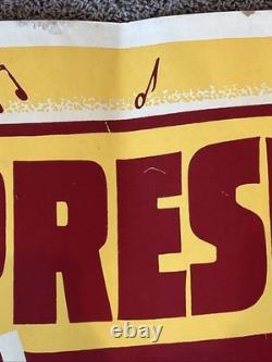 ROUSTABOUT Original 24 x 82 Silk Screen Banner 1964 ELVIS PRESLEY RARE
