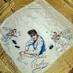 Rare 1956 Early Concert Elvis Presley Enterprises Collectible Scarf