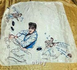 Rare 1956 Early Concert Elvis Presley Enterprises Collectible Scarf