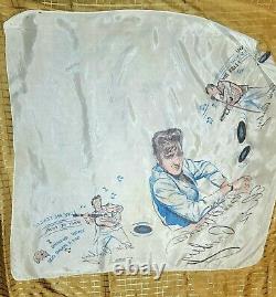 Rare 1956 Early Concert Elvis Presley Enterprises Collectible Scarf