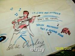 Rare 1956 Early Concert Elvis Presley Enterprises Collectible Scarf! No Reserve