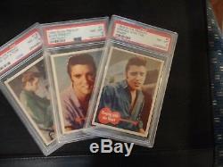 Rare 1956 Elvis Presley (66) Card Collection All High Grade PSA & 1Cent Wrapper