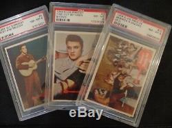 Rare 1956 Elvis Presley (66) Card Collection All High Grade PSA & 1Cent Wrapper